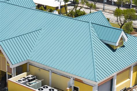 light green metal roofing